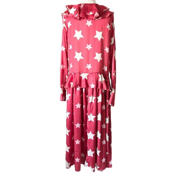 NEW Sister Jane Star Baker Ruffle Midi Dress in Red Size XL - Picture 3 of 5